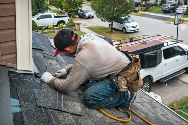 Professional Roofing technician working in Diggs, VA
